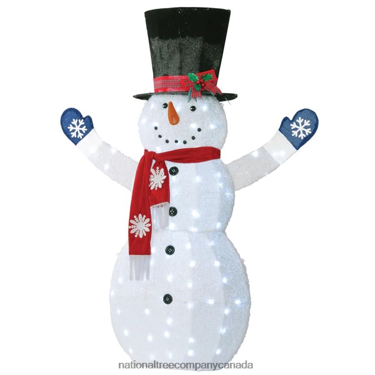 National Tree Company 72\ Snowman Decoration with White LED Lights 68R08601
