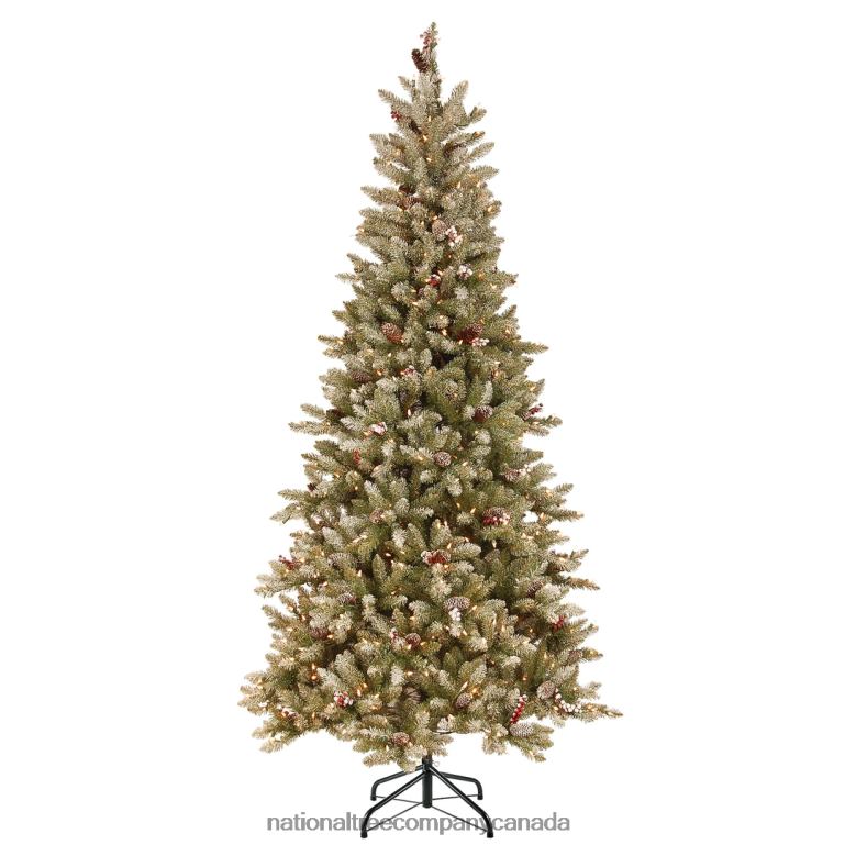 National Tree Company 75 ft Dunhill(R) Fir Slim Tree with Clear Lights 68R0880