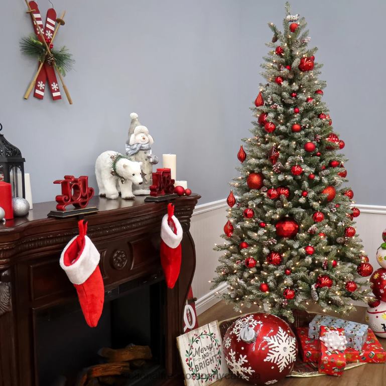 National Tree Company 75 ft Dunhill(R) Fir Slim Tree with Clear Lights 68R0880