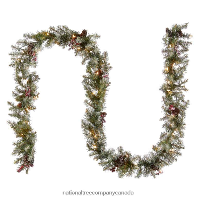 National Tree Company 9 ft Dunhill(R) Fir Garland with Clear Lights 68R08346