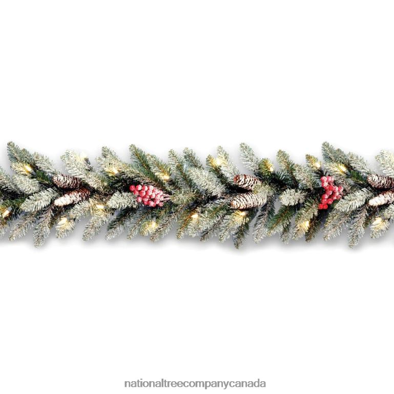 National Tree Company 9 ft Dunhill(R) Fir Garland with Clear Lights 68R08346