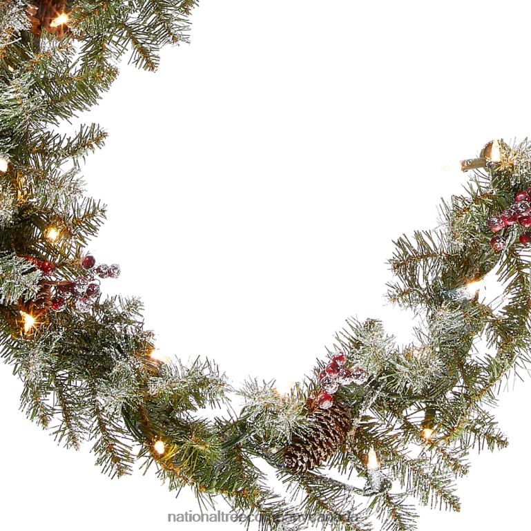 National Tree Company 9 ft Dunhill(R) Fir Garland with Clear Lights 68R08346