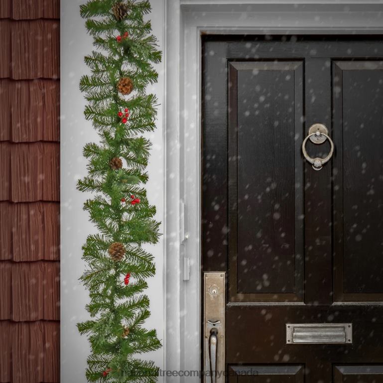 National Tree Company 9 ft Evergreen and Cashmere Tips Garland 68R08363