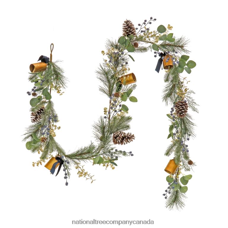 National Tree Company 9 ft HGTV Home Collection Swiss Chic Garland 68R08417
