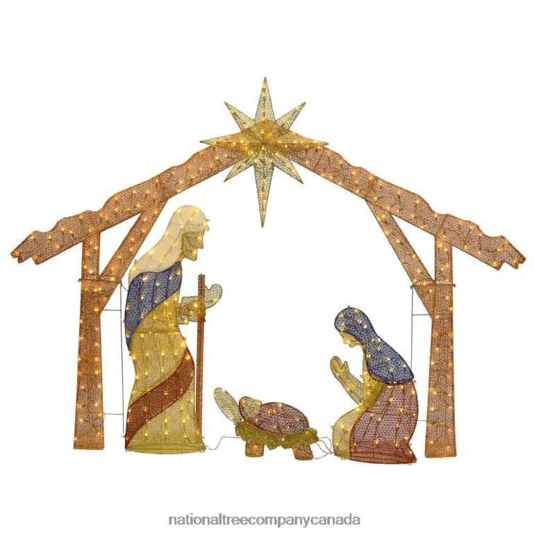 National Tree Company 96 Nativity Scene with Clear Lights 68R08630