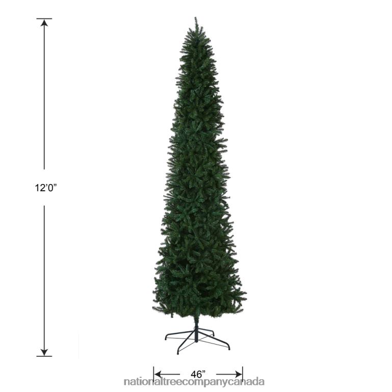 National Tree Company Artificial Slim Christmas Tree Green Kingswood Fir Includes Stand 12 Feet 68R0896