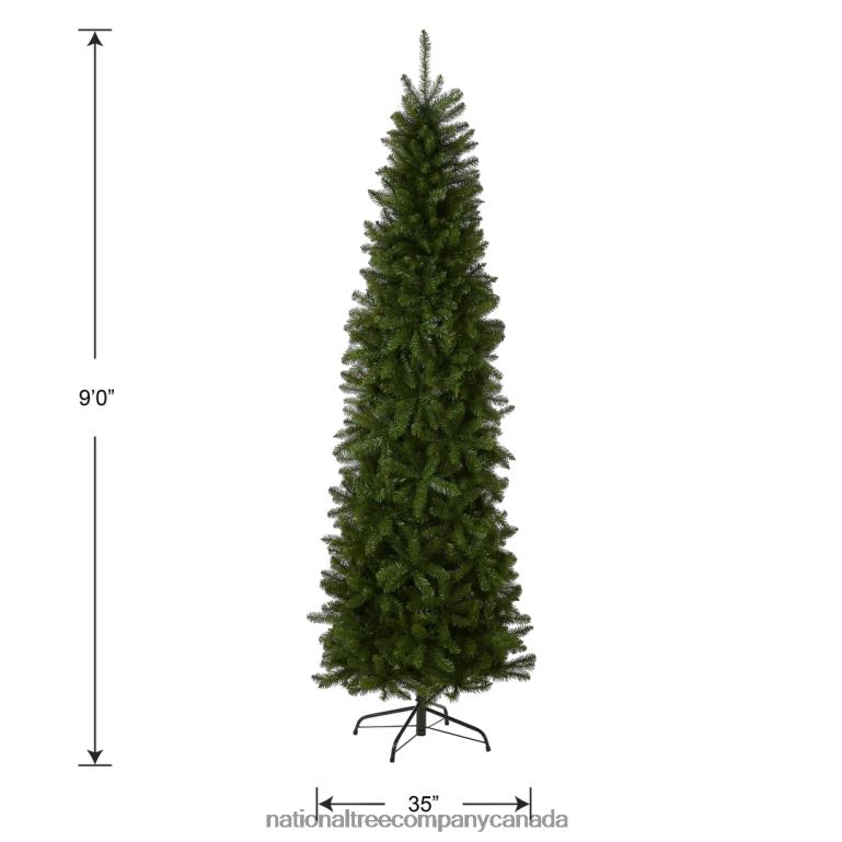 National Tree Company Artificial Slim Christmas Tree Green Kingswood Fir Includes Stand 9 Feet 68R08118