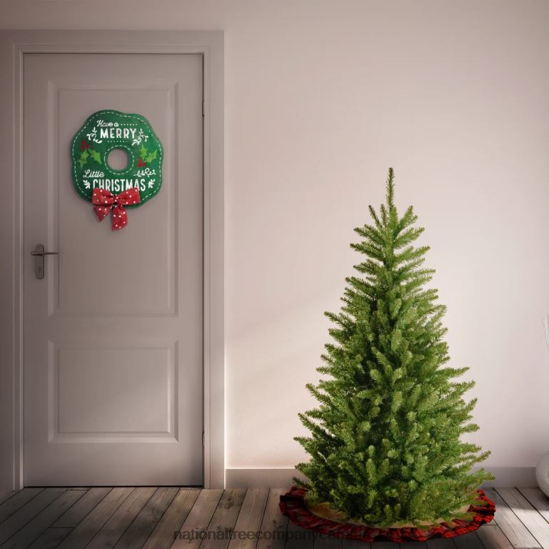 National Tree Company Artificial Slim Christmas Tree Green Natural Fraser Fir Includes Stand 45 Feet 68R0838