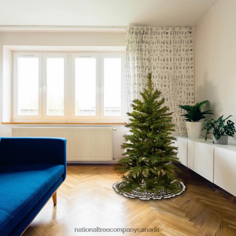 National Tree Company Artificial Slim Christmas Tree Green Tiffany Fir Includes Stand 45 Feet 68R0852