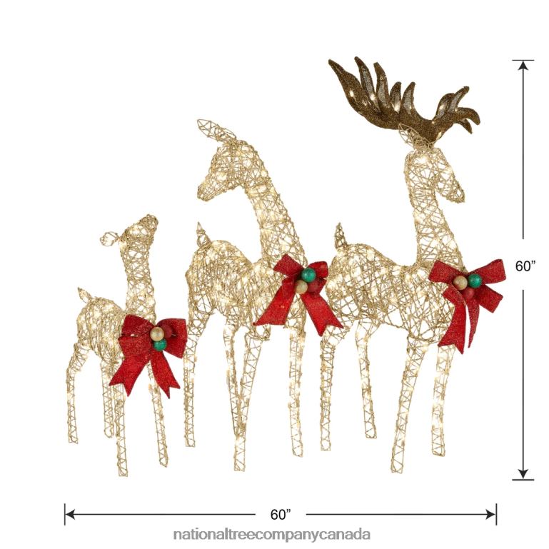 National Tree Company Deer Family Assortment 68R08598