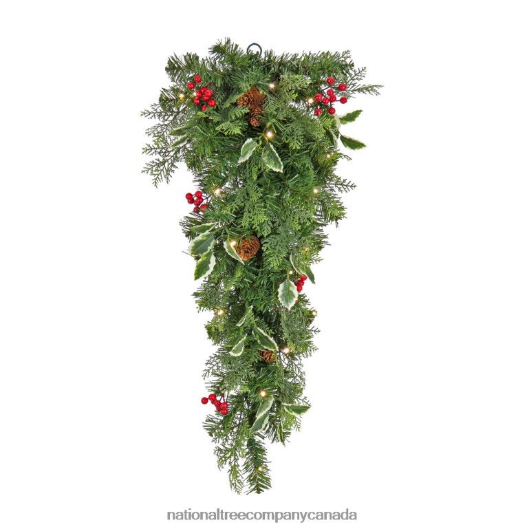 National Tree Company First Traditions 30 Christmas Joy Pre-Lit Swag 68R08445