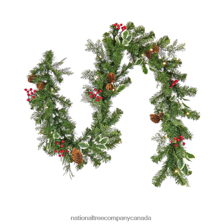 National Tree Company First Traditions 6 ft Christmas Joy Pre-Lit Garland 68R08339