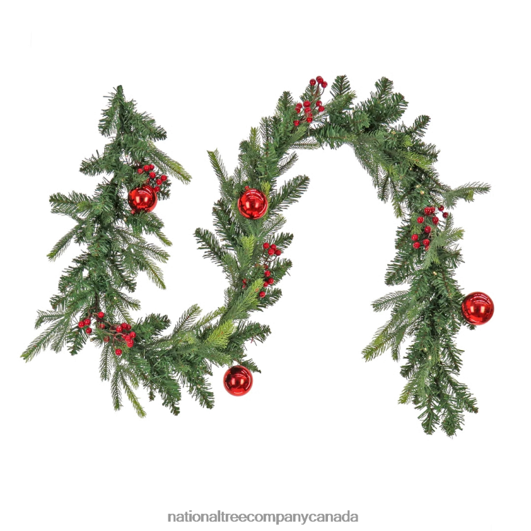 National Tree Company First Traditions 6 ft Scotch Creek Fir Pre-Lit Garland 68R08367