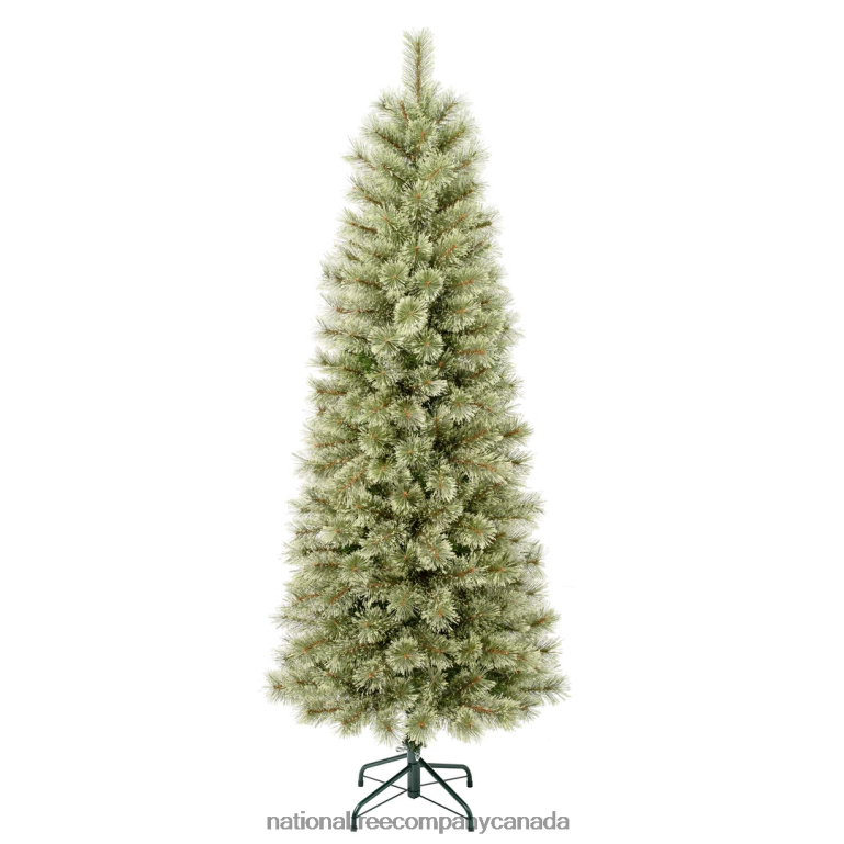 National Tree Company First Traditions Arcadia Pine Cashmere Slim Christmas Tree with Hinged Branches 6 ft 68R08187