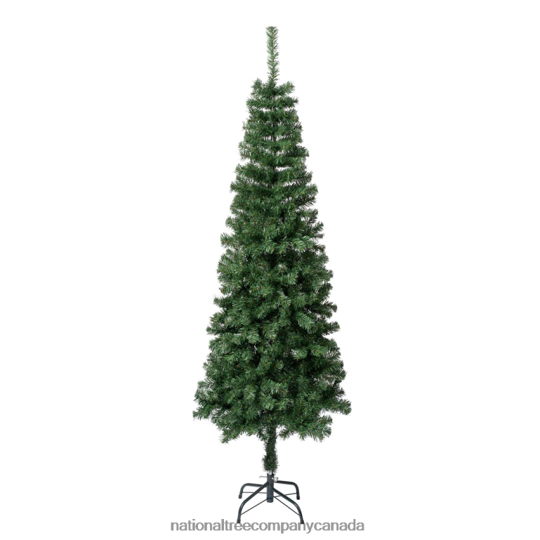 National Tree Company First Traditions Artificial Linden Spruce Wrapped Christmas Tree Fire Resistant and Hypoallergenic 6 ft 68R08111