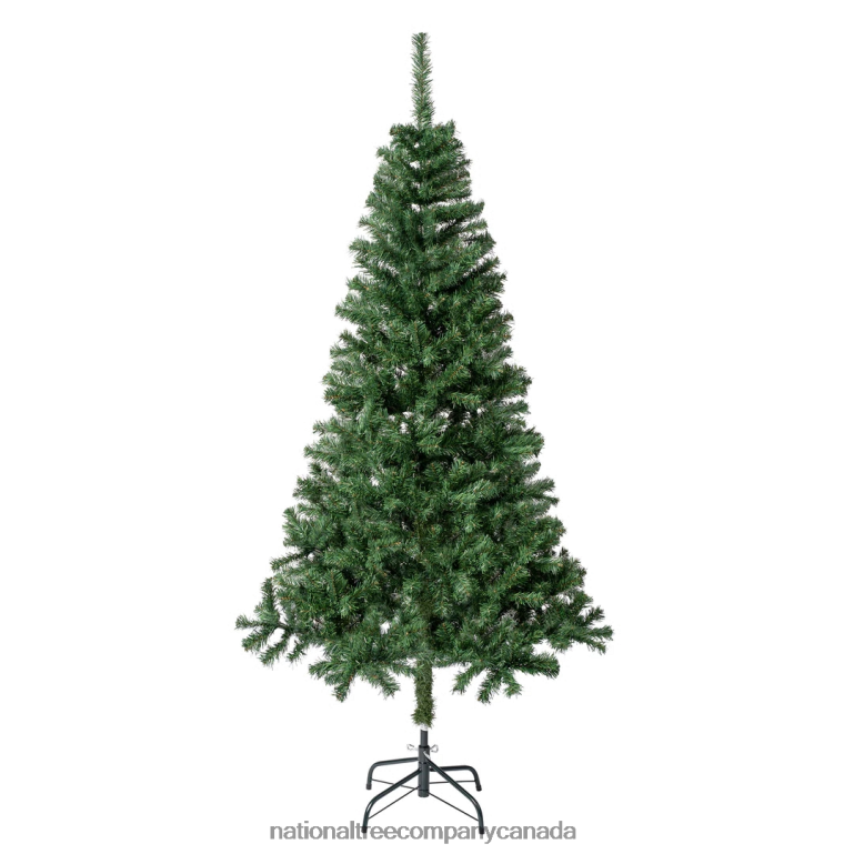 National Tree Company First Traditions Artificial Linden Spruce Wrapped Christmas Tree Fire Resistant and Hypoallergenic 6 ft 68R0825
