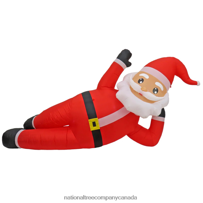 National Tree Company First Traditions Collection 12 ft Inflatable Prelit Relaxing Santa 68R08646