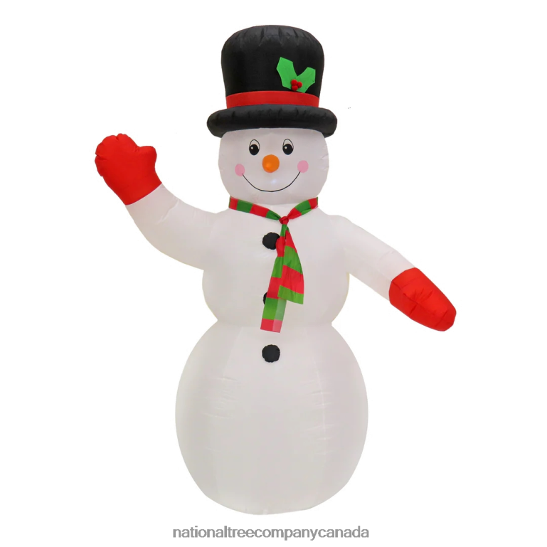 National Tree Company First Traditions Collection 8 Inflatable Prelit Snowman 68R08658
