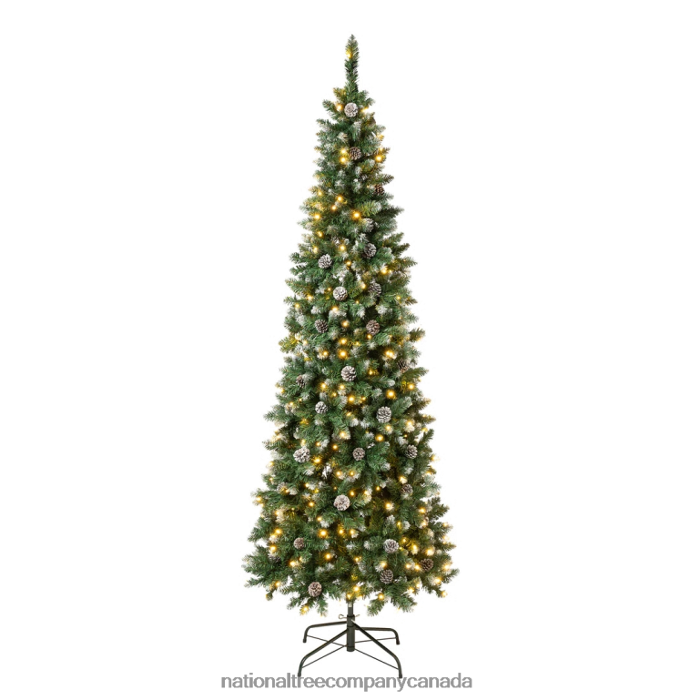 National Tree Company First Traditions Oakley Hills Snowy Christmas Tree with Hinged Branches 6 ft 68R08183