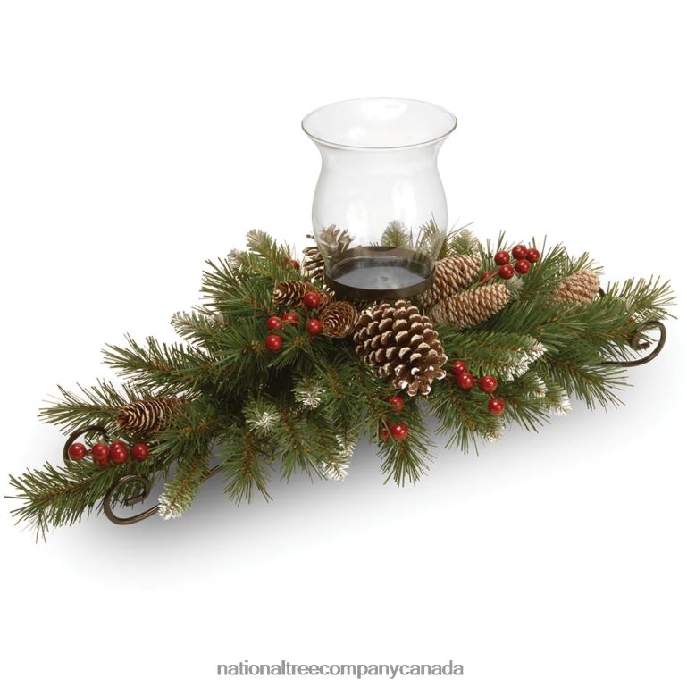 National Tree Company Frosted Berry Candleholder Centerpieces 68R08456