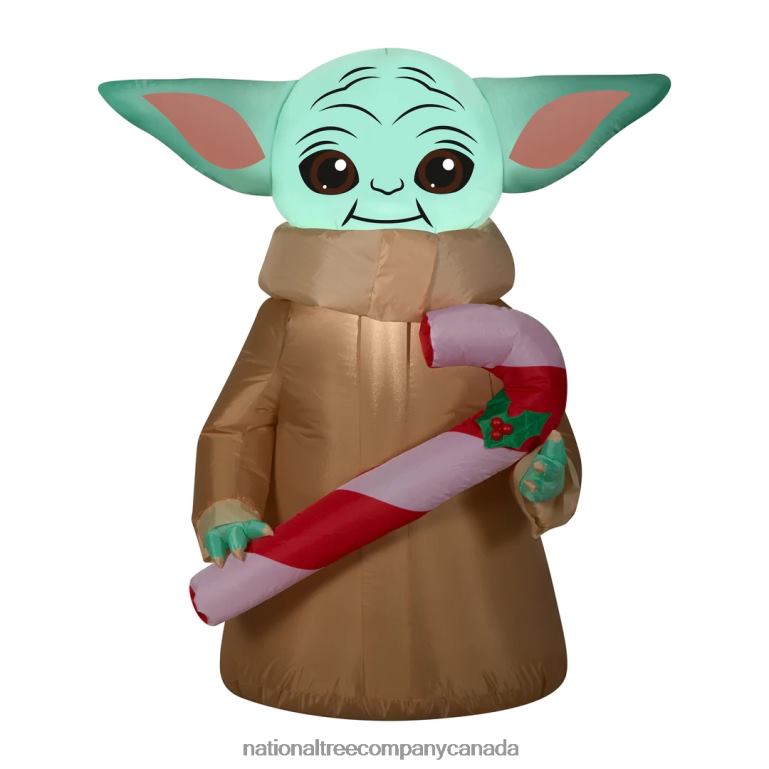 National Tree Company Inflatable Baby Yoda LED Lights Plug In Christmas Collection 35 Feet 68R08664