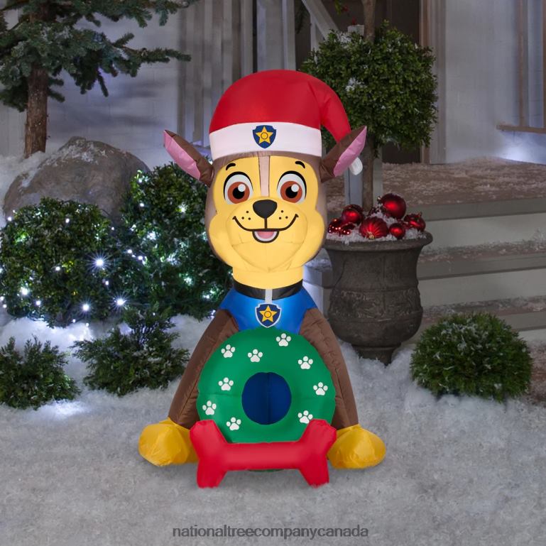 National Tree Company Inflatable Chase from Paw Patrol LED Lights Plug In Christmas Collection 3 Feet 68R08653