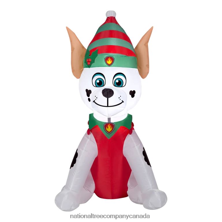 National Tree Company Inflatable Elf Paw Patrol Marshall Dalmatian LED Lights Plug In Christmas Collection 35 Feet 68R08651