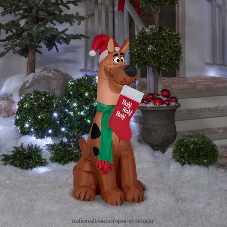 National Tree Company Inflatable Scooby Doo LED Lights Plug In Christmas Collection 35 Feet 68R08652