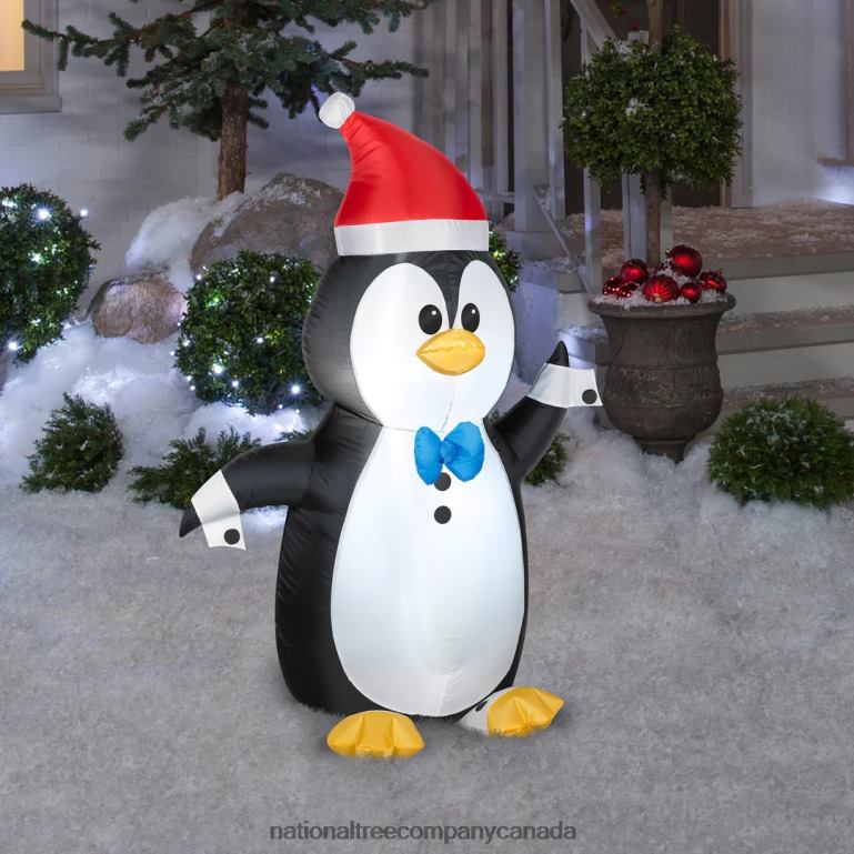 National Tree Company Inflatable Waving Penguin LED Lights Plug In Christmas Collection 4 Feet 68R08659