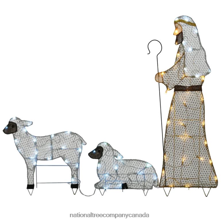 National Tree Company LED Shepherd with Sheep Decoration 68R08669
