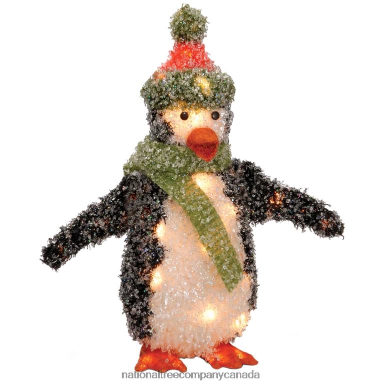 National Tree Company Pre-Lit 18 Tinsel Penguin 68R08672