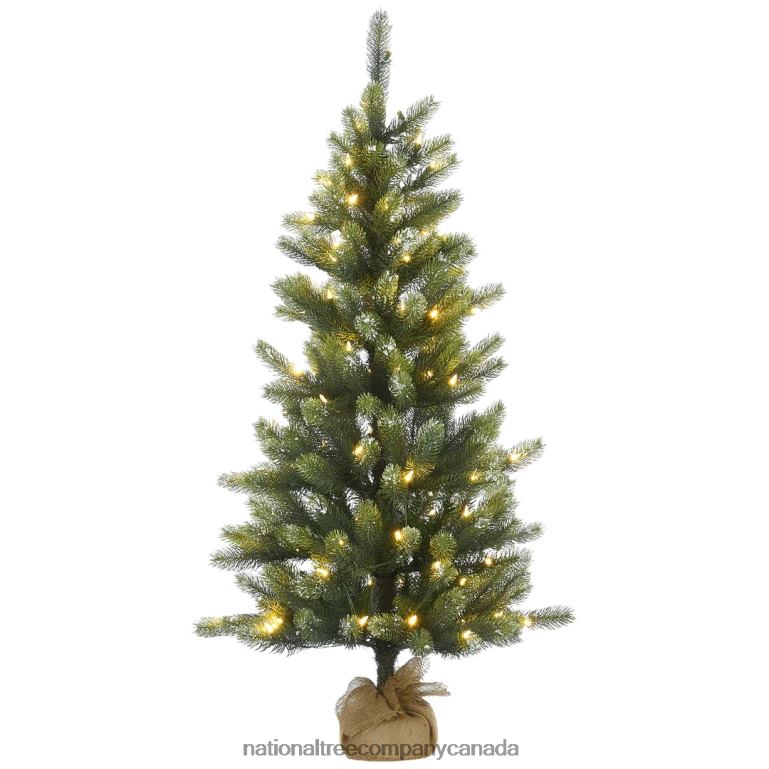 National Tree Company Pre-Lit Artificial Christmas Tree Trinity Spruce with Warm White LED Lights Plug in 45 ft 68R08168