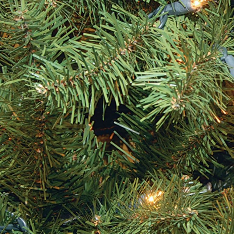 National Tree Company Pre-Lit Artificial Christmas Wreath Green North Valley Spruce White Lights Christmas Collection 24 Inches 68R08223