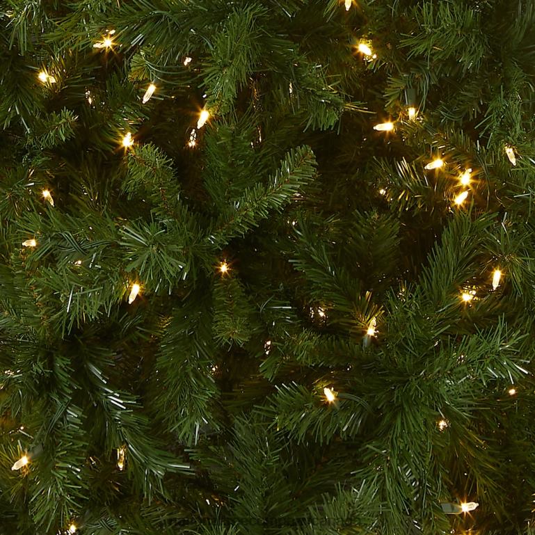 National Tree Company Pre-Lit Artificial Slim Christmas Tree Lehigh Valley Pine Green White Lights Includes Stand 75 Feet 68R08121