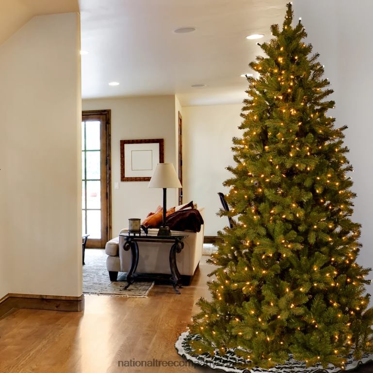 National Tree Company Pre-Lit \Feel Real\ Artificial Christmas Garland Green Liberty Pine White Lights Decorated With Pine Cones Frosted Branches Plug In Christmas Collection 75 Feet 68R0899