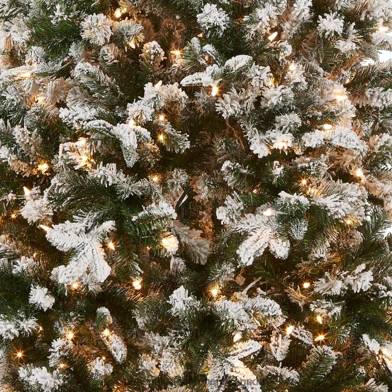 National Tree Company Pre-Lit \Feel Real\ Artificial Christmas Tree Everest Fir Green White Lights Includes Stand 75 Feet 68R08128