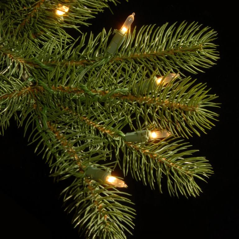 National Tree Company Pre-lit \Feel Real\ Artificial Giant Slim Downswept Christmas Tree Green Douglas Fir Dual Color LED Lights Includes PowerConnect and Stand 12 feet 68R087
