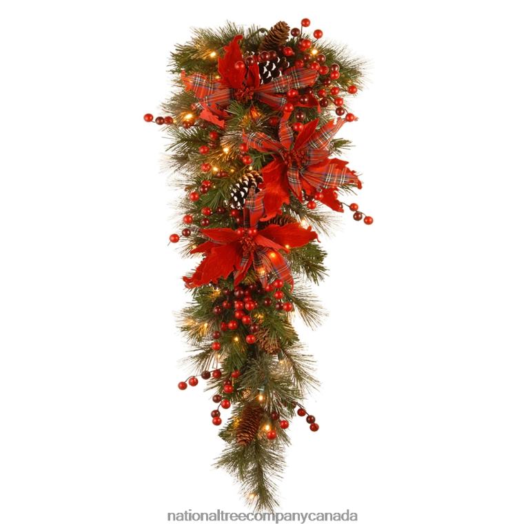 National Tree Company Tartan Plaid Teardrop 68R08482