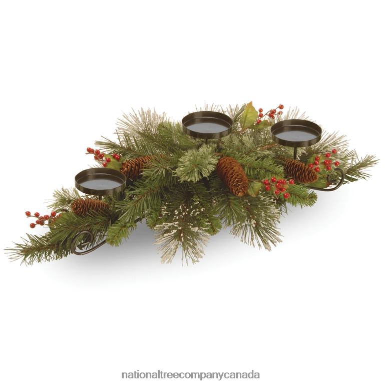 National Tree Company Wintry Pine Candleholder Centerpieces 68R08481