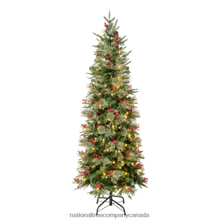 National Tree Company First Traditions PreLit Virginia Blue Pine Slim