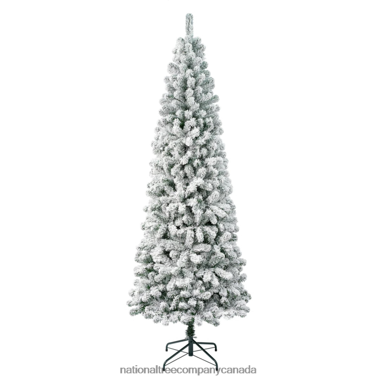 National Tree Company First Traditions Collection Artificial Christmas Tree, Acacia, Flocked, Includes Stand, 7.5 Feet 68R08156