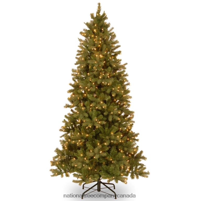National Tree Company Pre-Lit 'Feel Real' Artificial Christmas Garland, Green, Liberty Pine, White Lights, Decorated With Pine Cones, Frosted Branches, Plug In, Christmas Collection, 7.5 Feet 68R0899